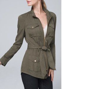 WHBM Soft Utility Jacket with Removable Belt